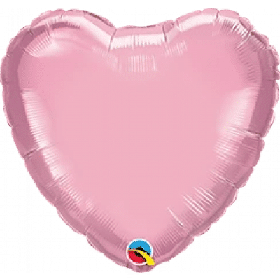 Pearl Pink Foil Heart Balloon